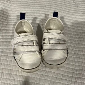 Janie and Jack Baby Velcro White Sneakers 6-12 mo